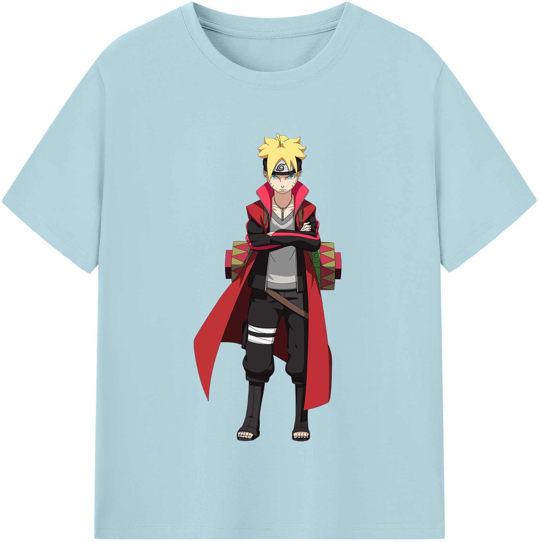 （画像用） NARUTO -ナルト- うずまき ボルト Uzumaki Boruto 綿100％半袖Tシャツ（フロントプリント）